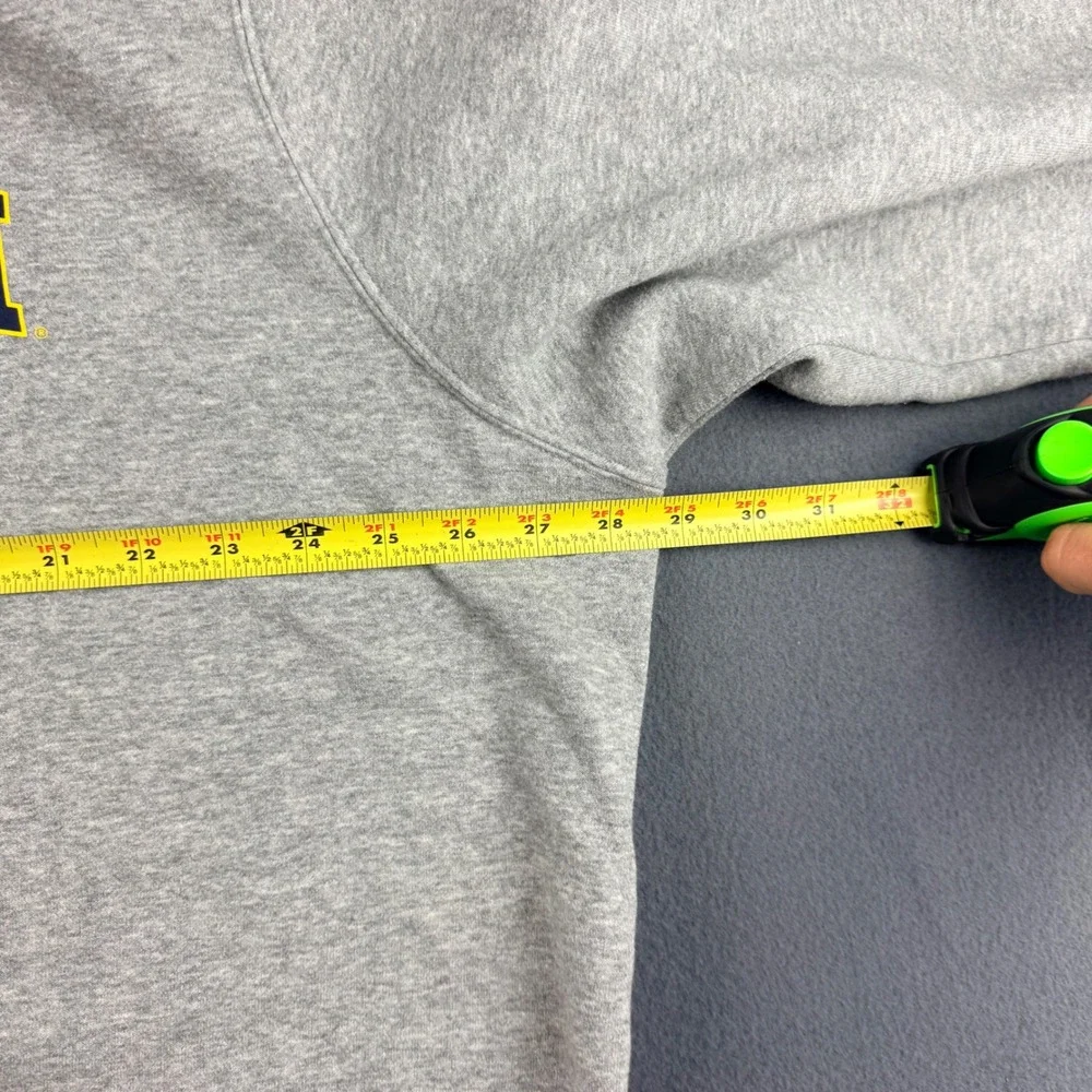 Vintage Nike Sweatshirt Men's 2XL Gray Michigan Wolverines NCAA College Pullover